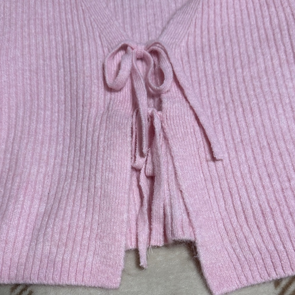 H&M Pink Ribbed Cardigan - Picture 4 of 5